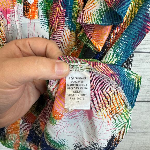 💖Entro Multicolor Abstract Blouse - Picture 6 of 8
